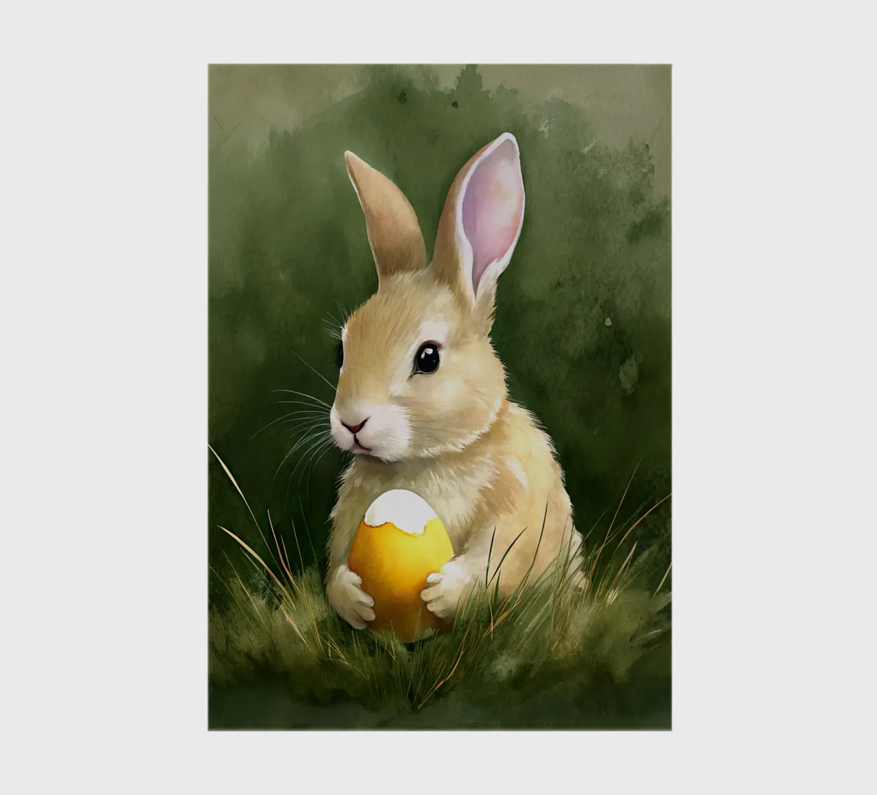 Bunny with an Easter egg notebook by 🎁 ARTVI-SHOP