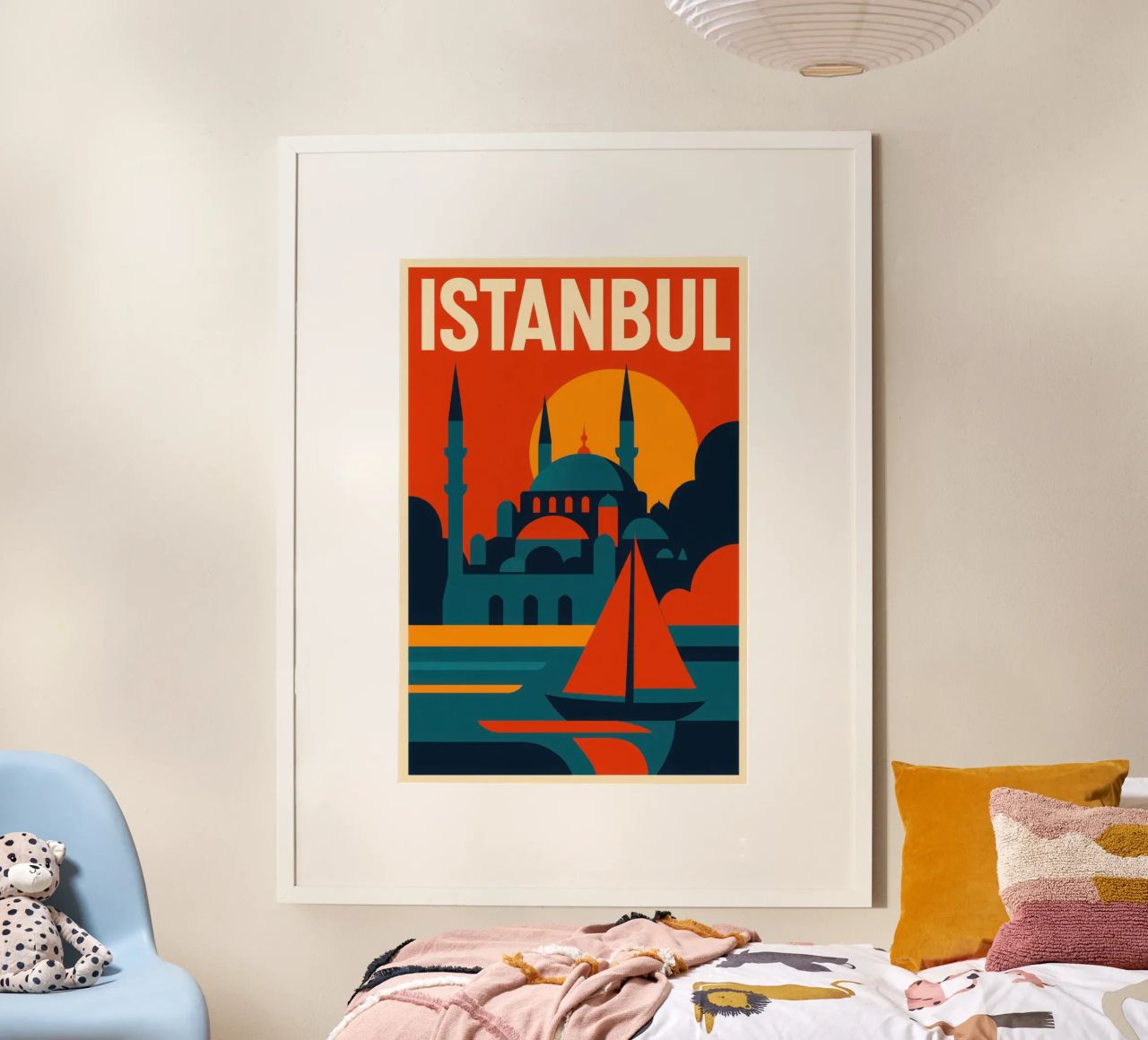 Istanbul solaire – entre dômes, minarets et mer intérieure poster de JETLAG | affiches voyage