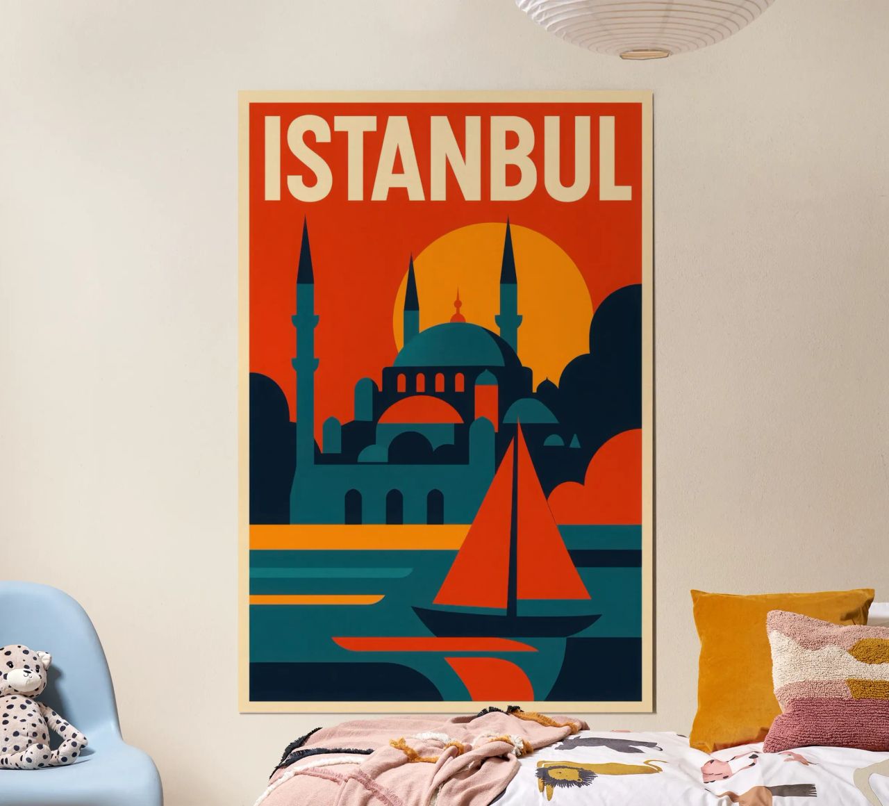 Istanbul solaire – entre dômes, minarets et mer intérieure poster de JETLAG | affiches voyage