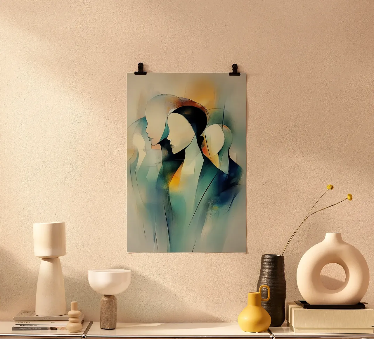 Sagome astratte poster da Imagine