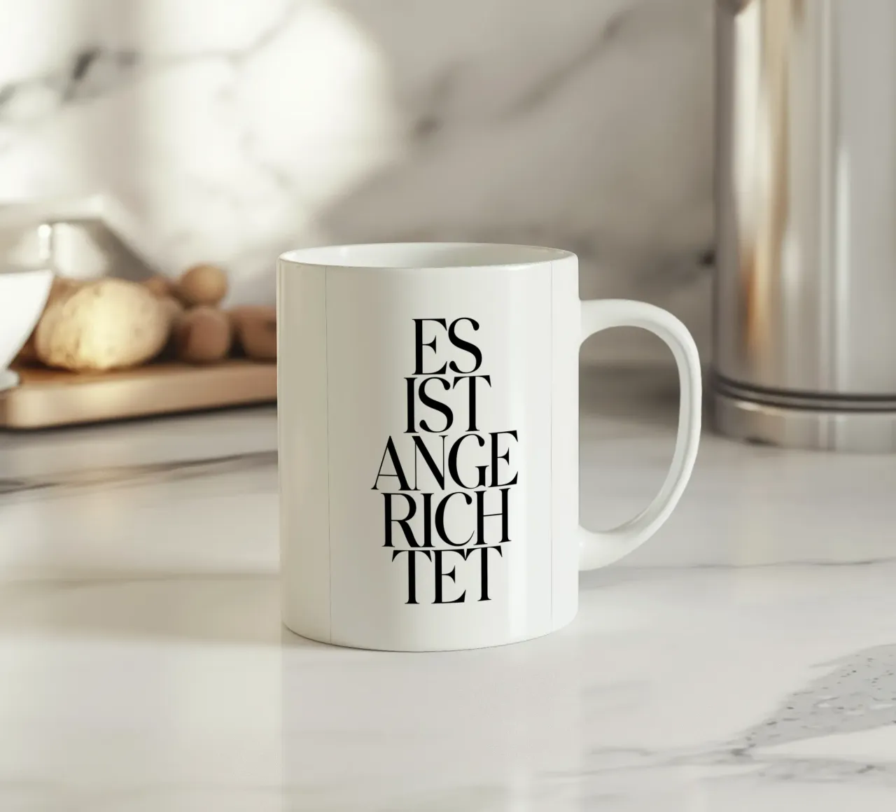 Es ist angerichtet tazza in ceramica da BAINAI QUOTES