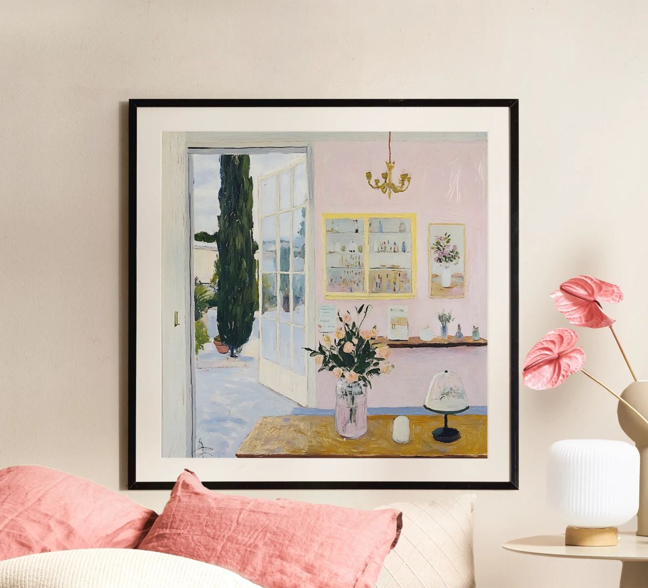 Affiche vintage mignonne, impression de fleurs poster de Little Lila