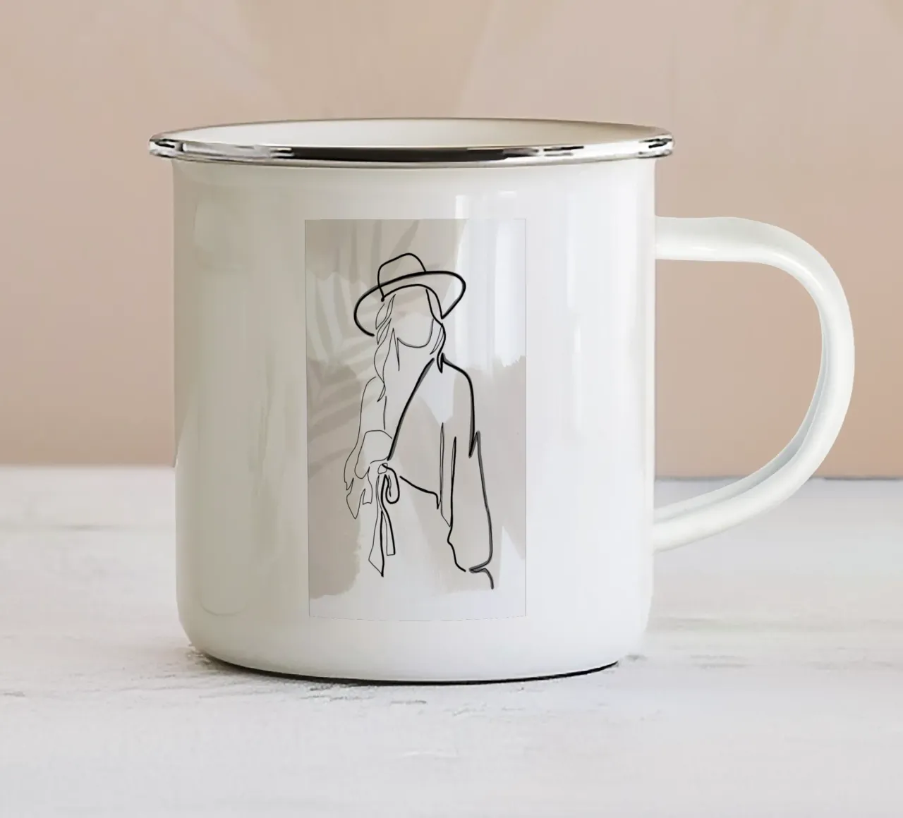 Summer Lines No. 2 tazza in smalto da KRUTH DESIGN