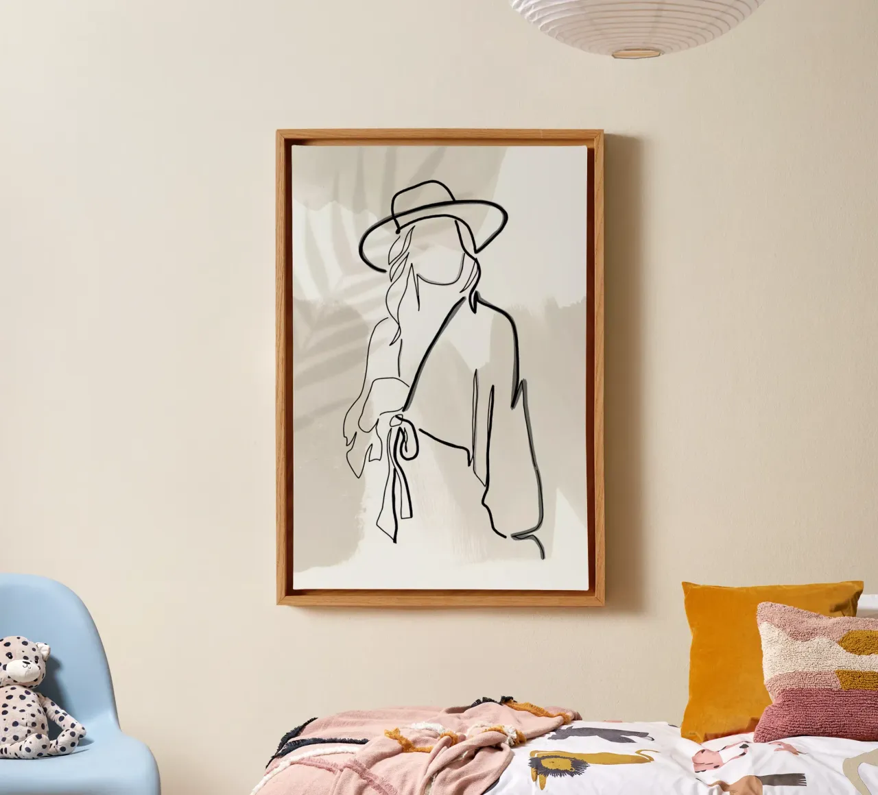 Summer Lines No. 2 tela con Cornice a cassetta da KRUTH DESIGN