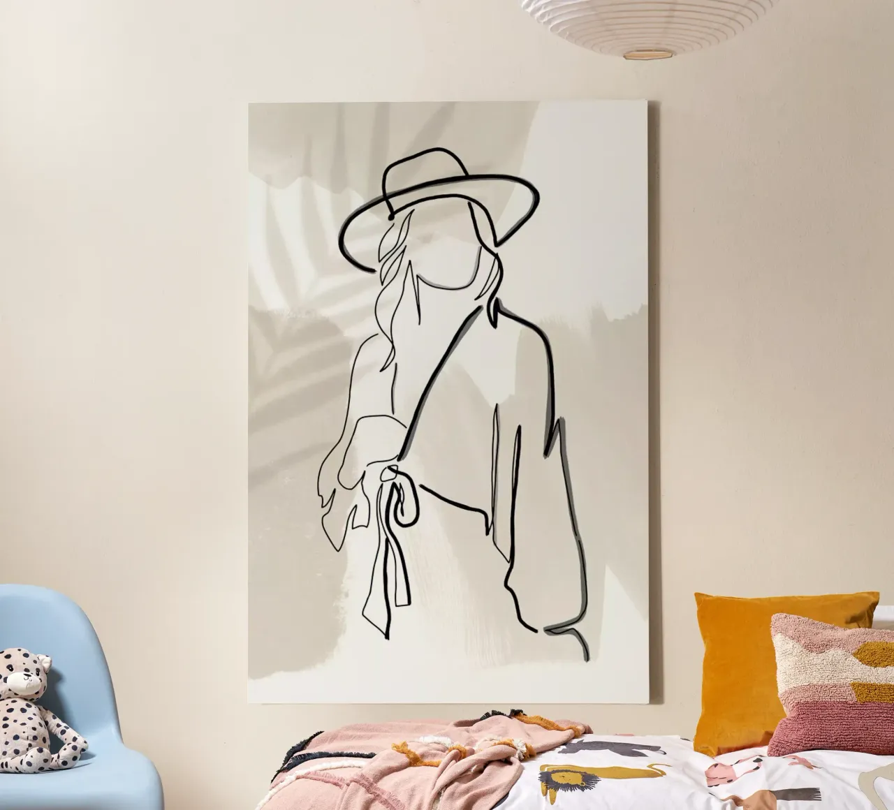 Summer Lines No. 2 tela con Cornice a cassetta da KRUTH DESIGN