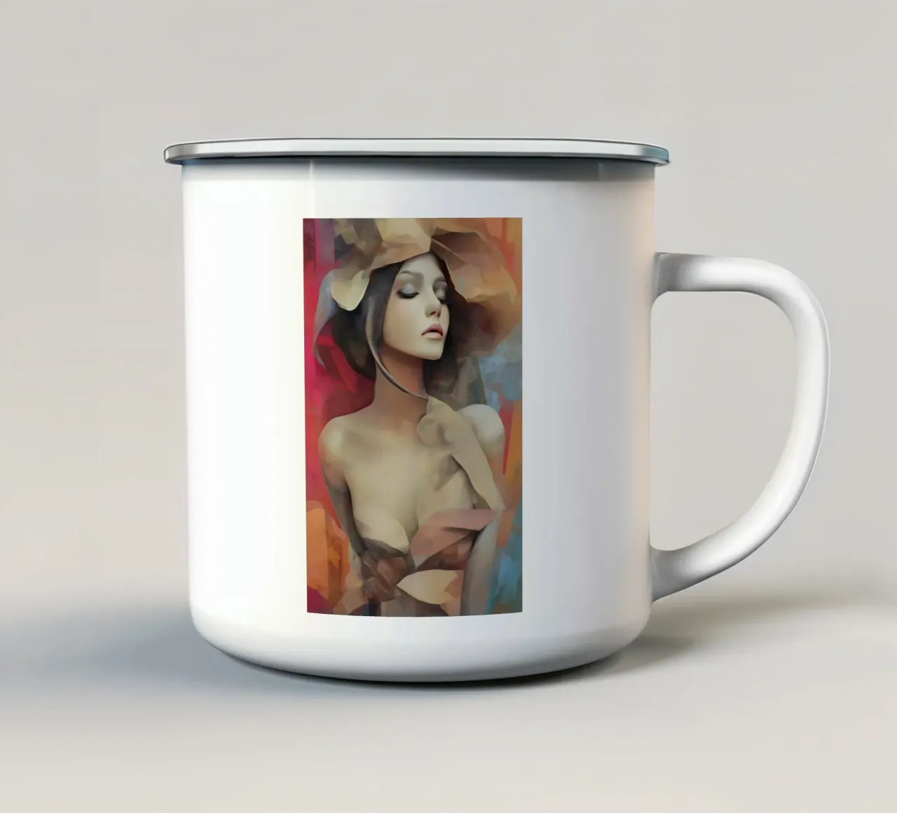 Donna tazza in smalto da Imagine