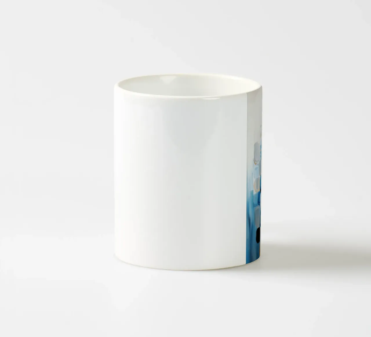 Astratto in blu e marrone tazza in ceramica da Imagine