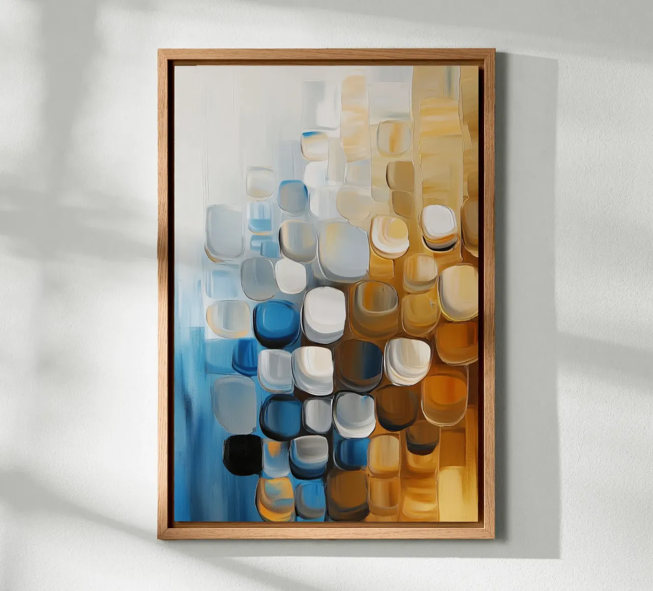 Astratto in blu e marrone alluminio dibond da Imagine