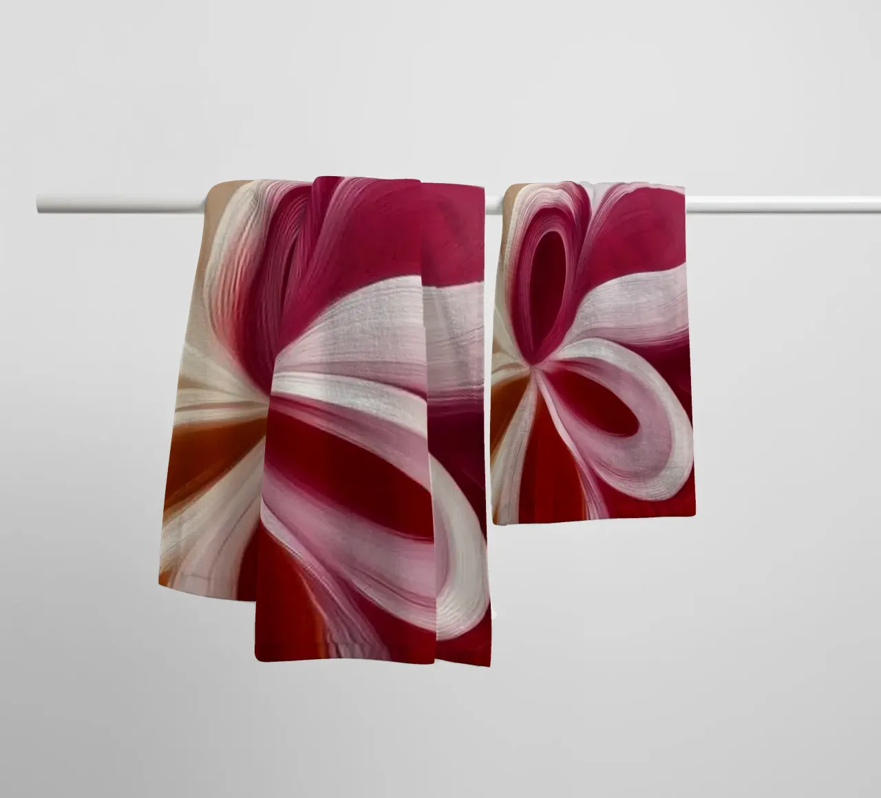 Forme astratte di fiori asciugamano da bagno da Imagine