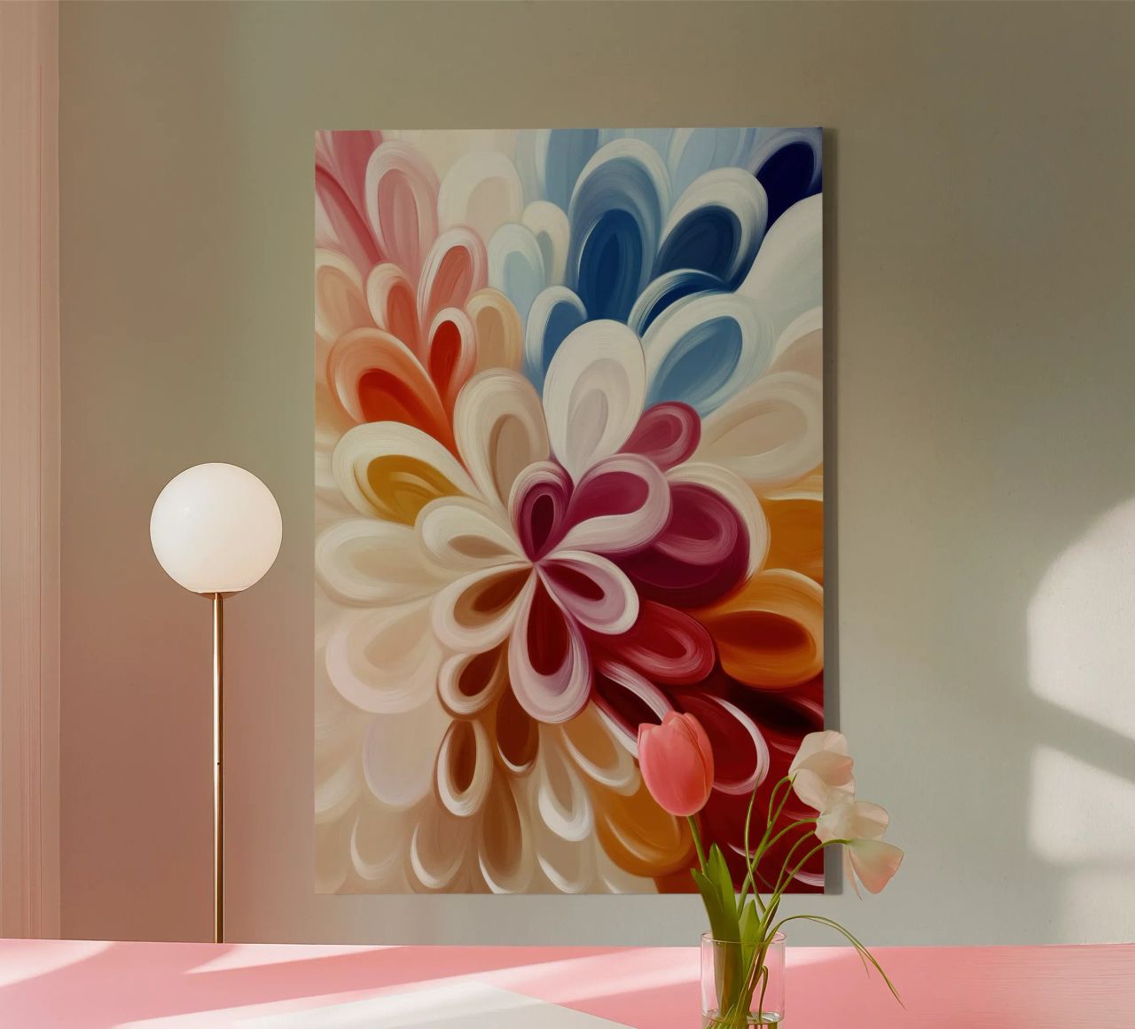 Abstrakte Blumenformen Leinwand von Imagine