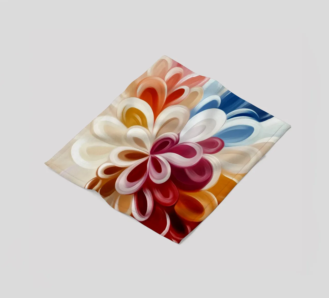 Forme astratte di fiori coperta in pile da Imagine