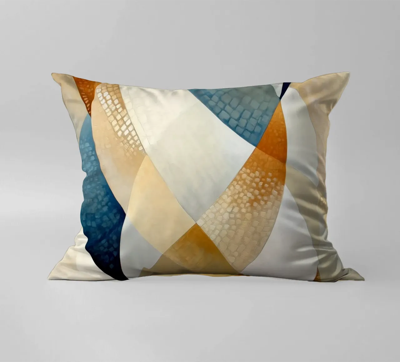 Abstract waves decorative cushion by Imagine