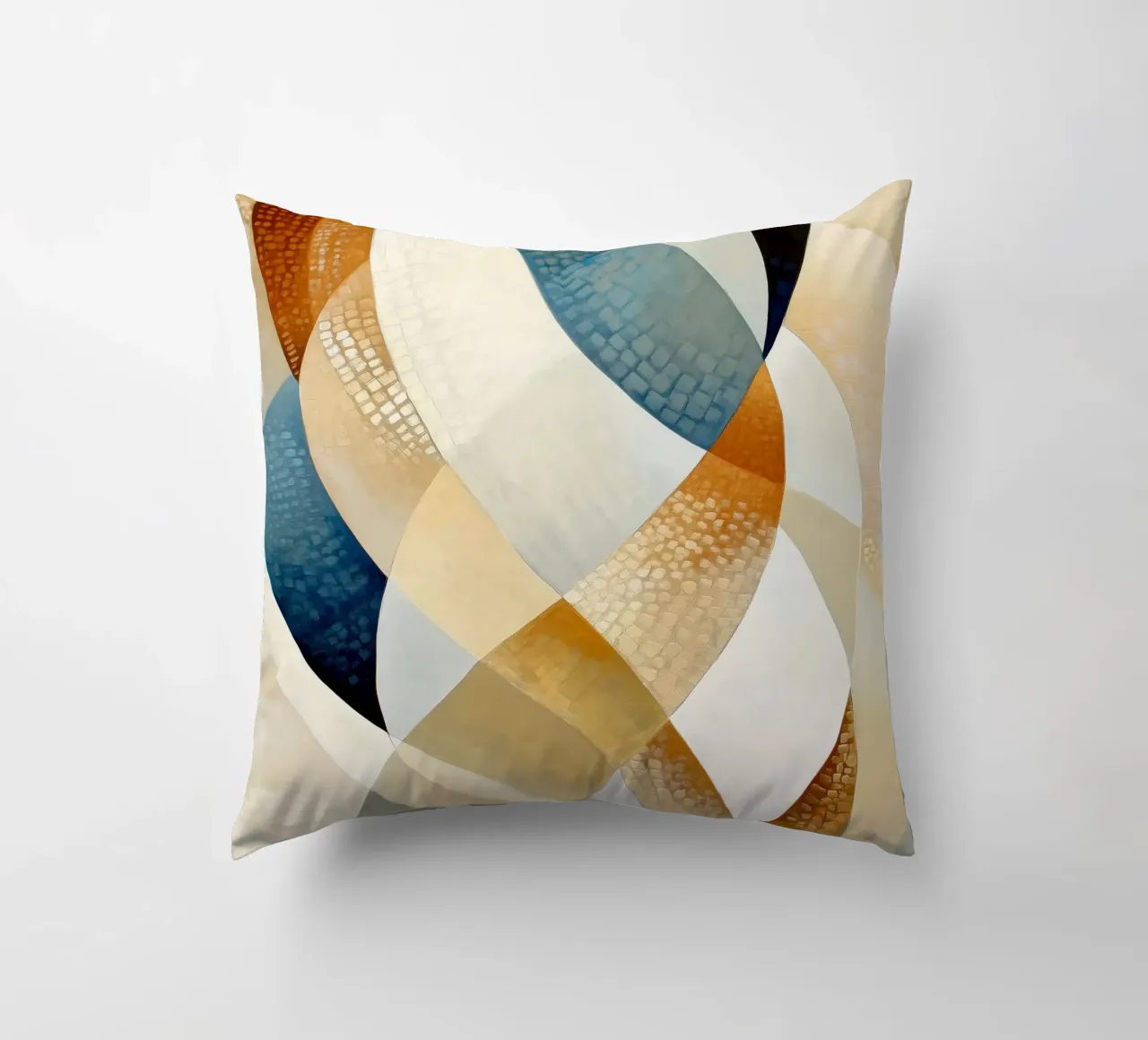 Abstract waves decorative cushion by Imagine