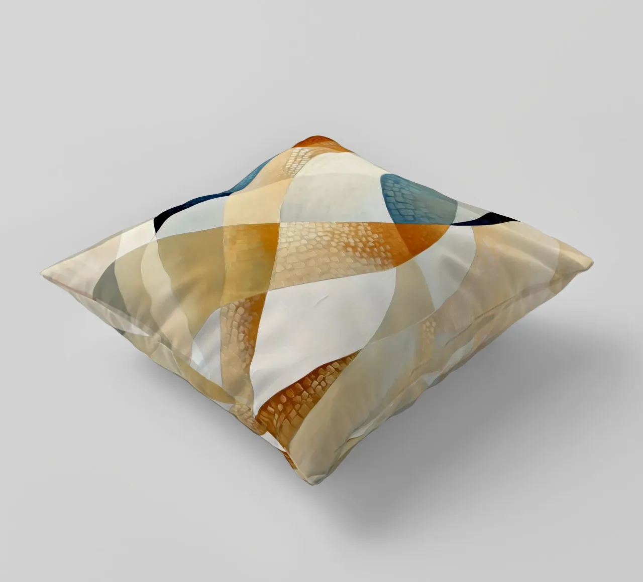 Abstract waves decorative cushion by Imagine