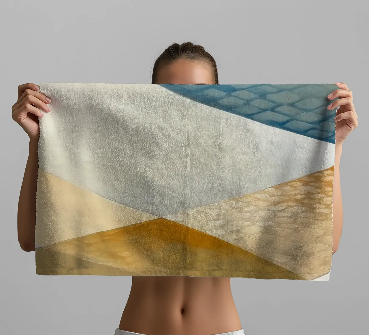 Abstract waves towel by Imagine