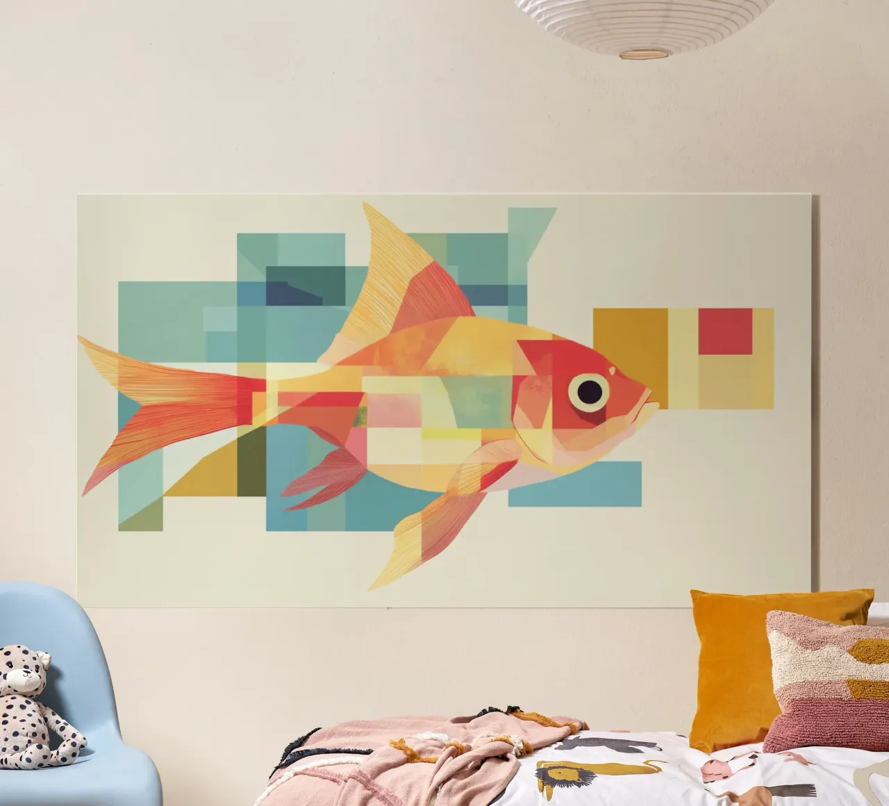 Poisson abstrait plexiglas de Imagine