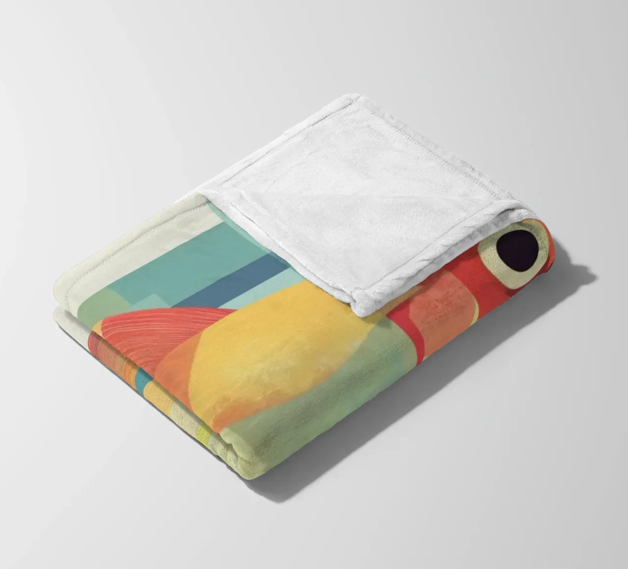 Abstrakte Fische Fleecedecke von Imagine