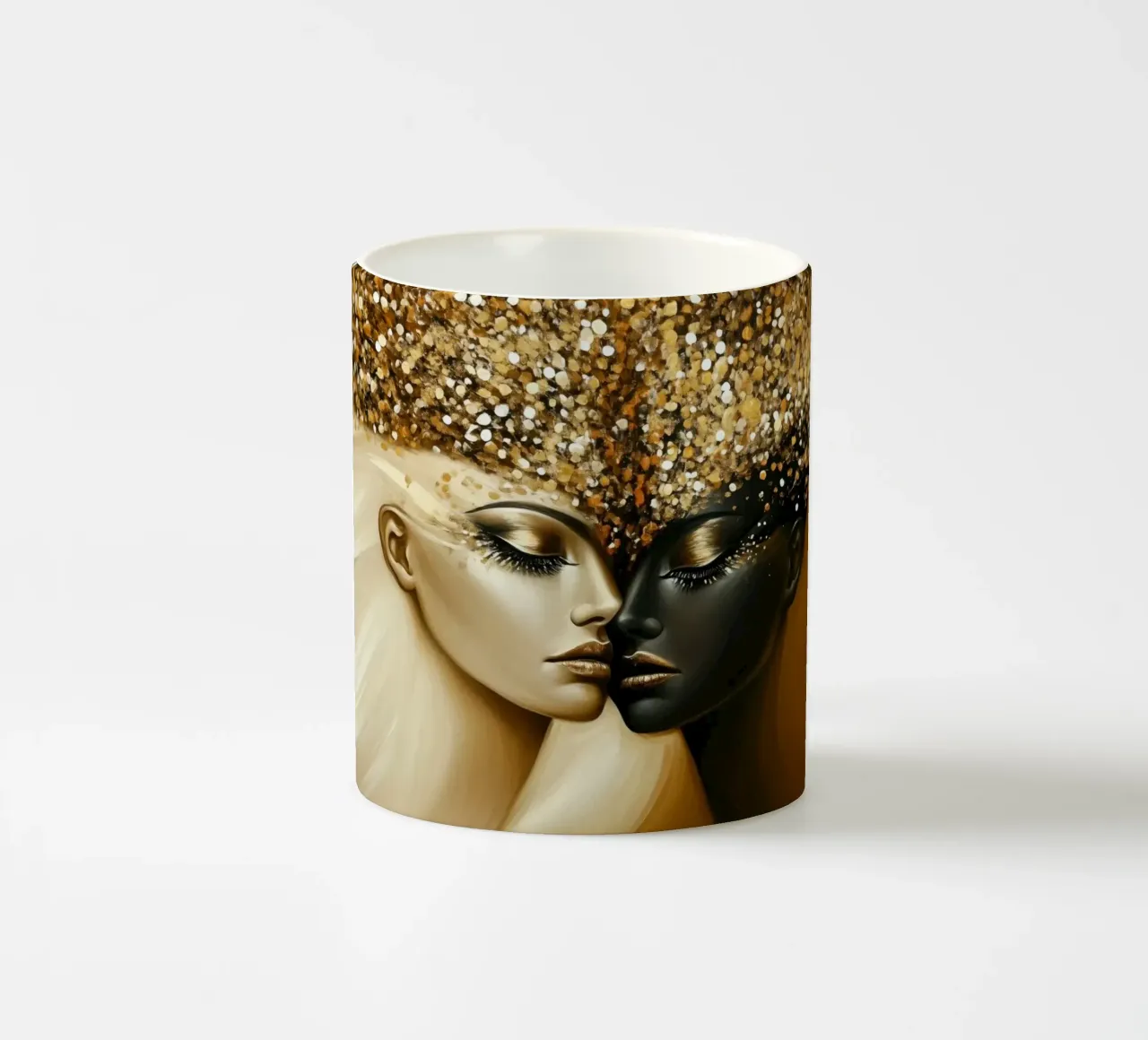 Bianco e nero tazza in ceramica da Imagine