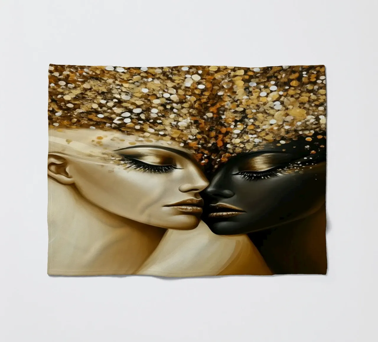 Bianco e nero coperta in pile da Imagine