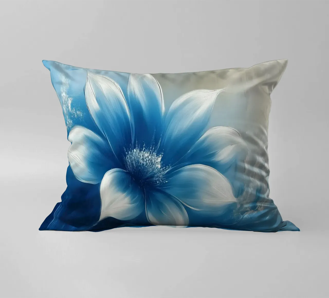 Fiore dai colori blu cuscino da Imagine