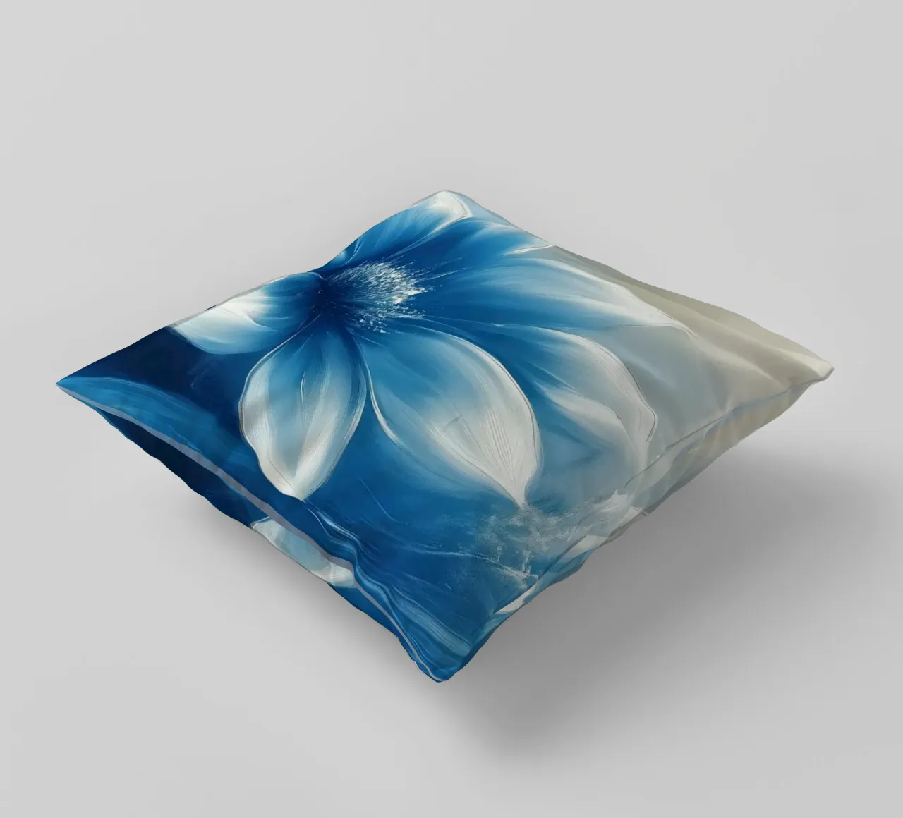 Fiore dai colori blu cuscino da Imagine