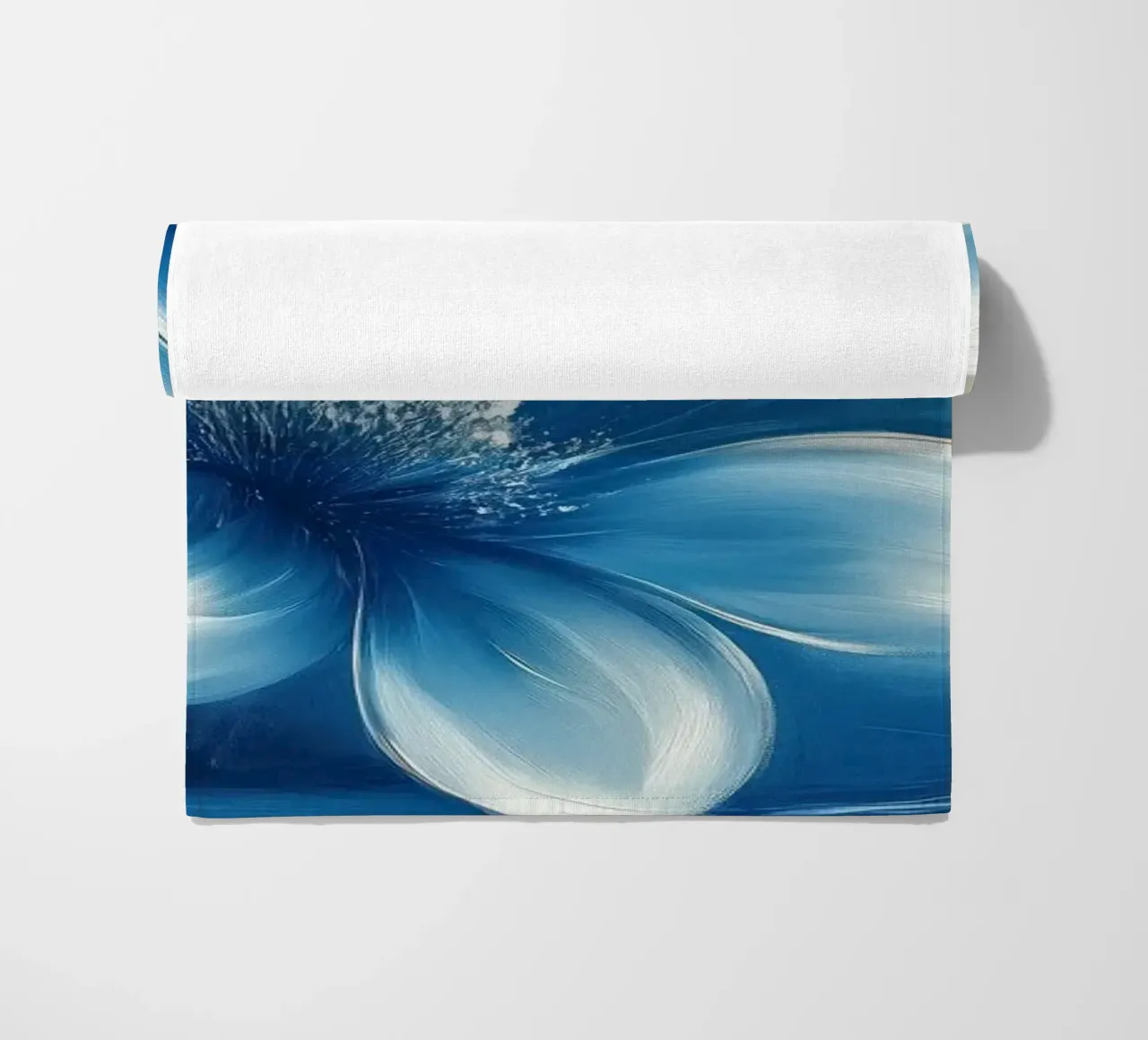 Fiore dai colori blu telo mare da Imagine