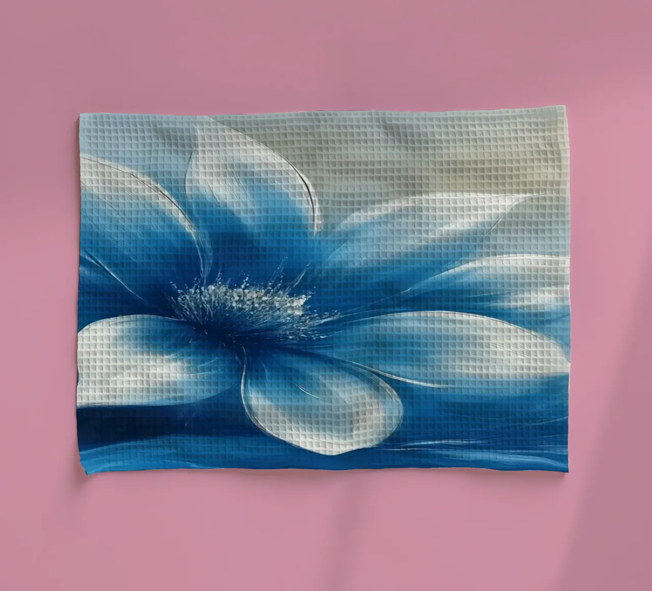 Fiore dai colori blu canovaccio da cucina da Imagine