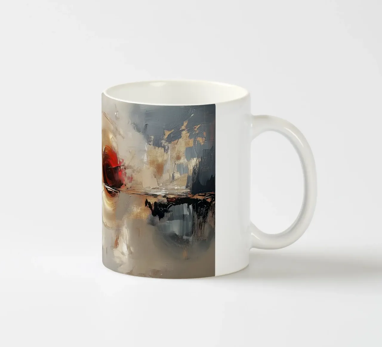 Forma rotonda astratta tazza in ceramica da Imagine
