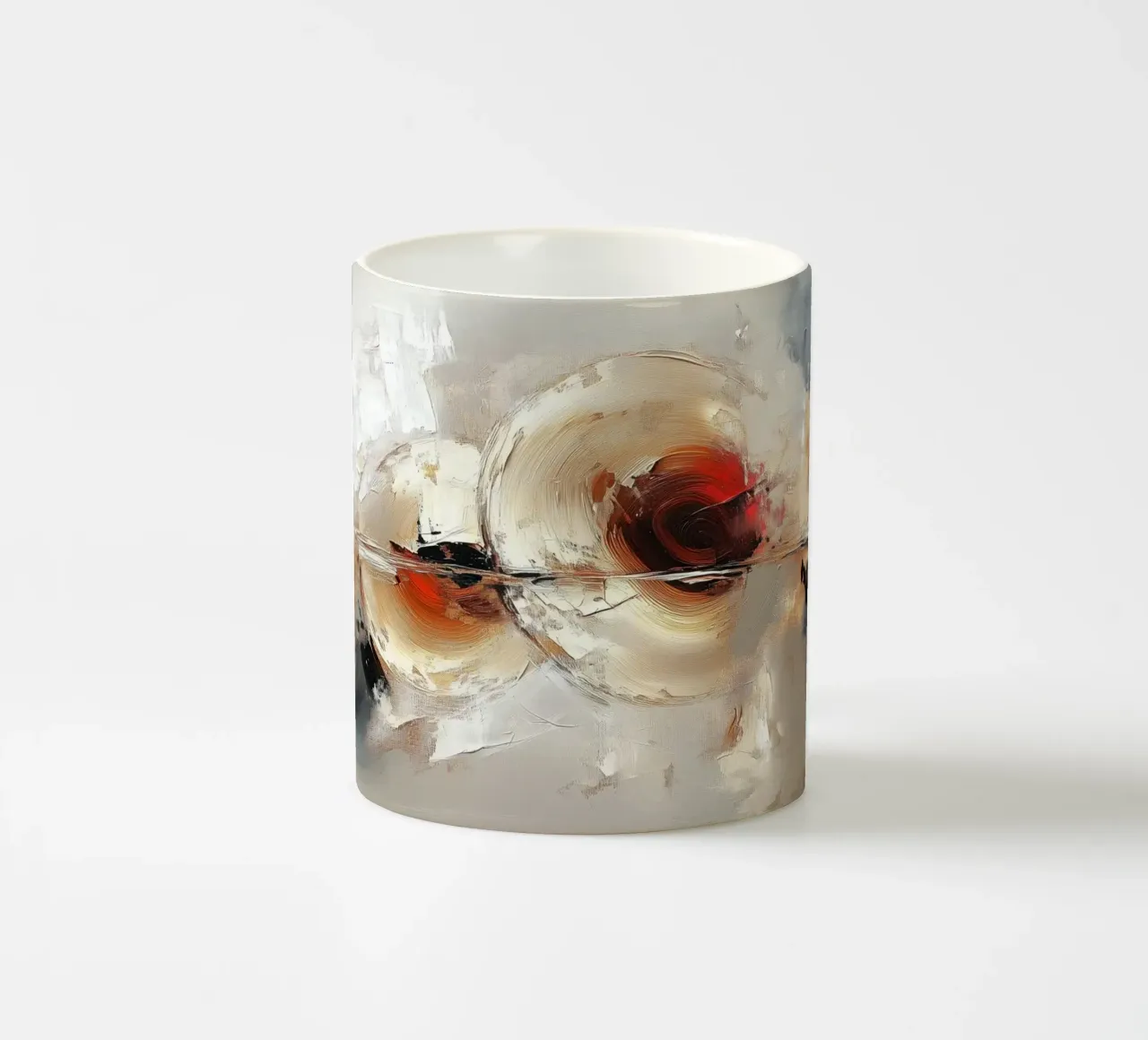 Forma rotonda astratta tazza in ceramica da Imagine