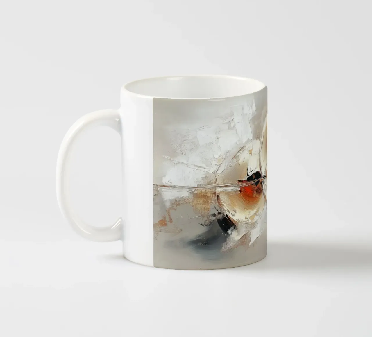 Forma rotonda astratta tazza in ceramica da Imagine