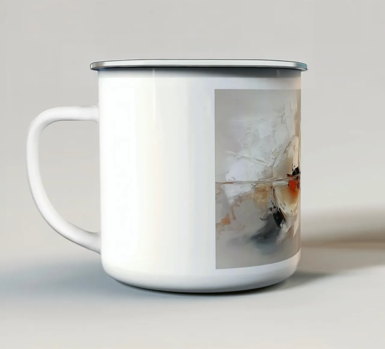 Forma rotonda astratta tazza in smalto da Imagine
