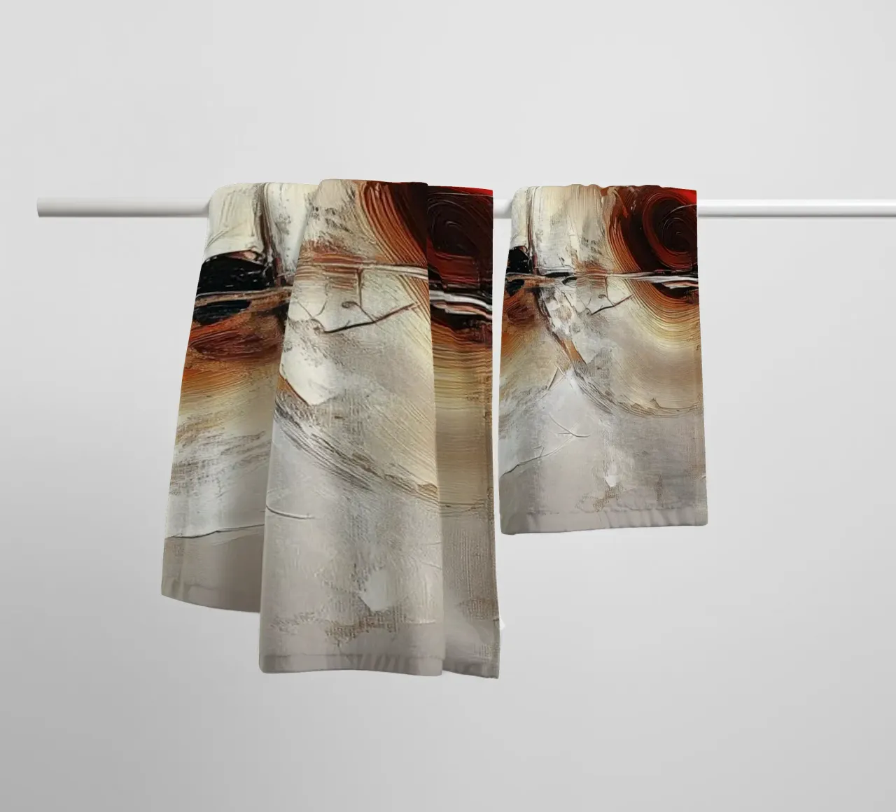 Abstract round shape towel by Imagine