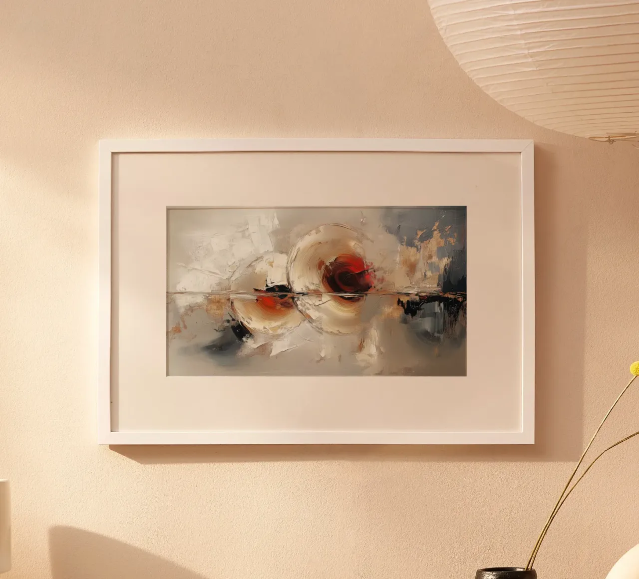 Abstract round shape hahnemühle by Imagine