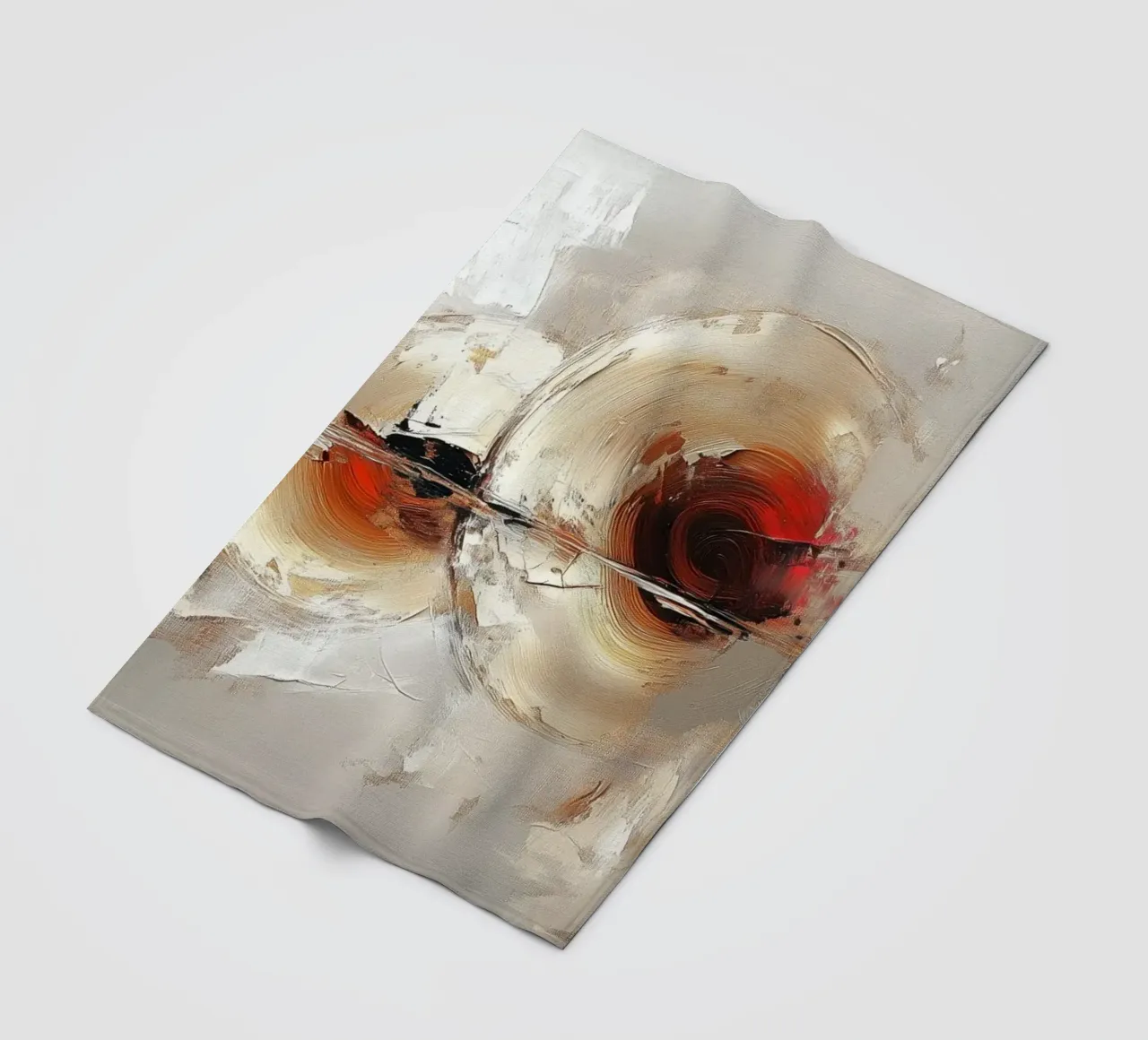 Abstract round shape fleece blanket by Imagine