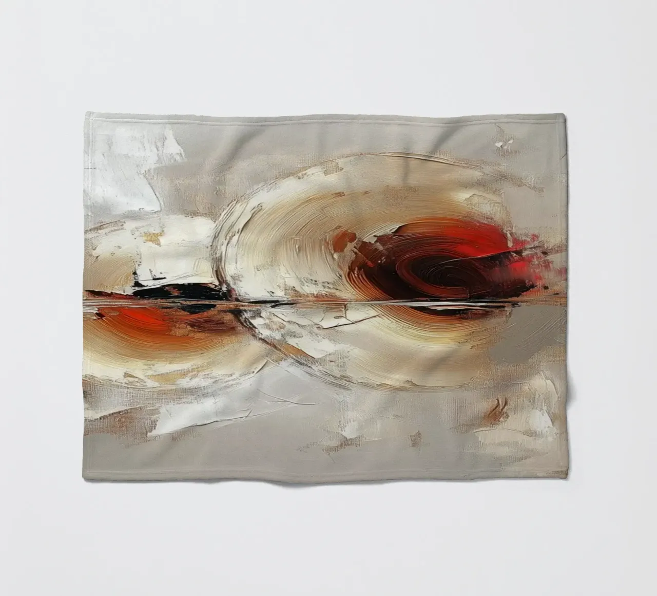 Abstract round shape fleece blanket by Imagine