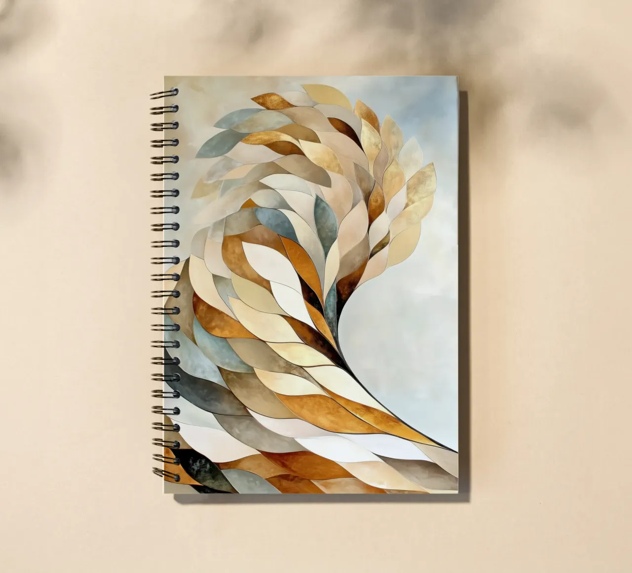 Abstract forms spiral notebook by Imagine