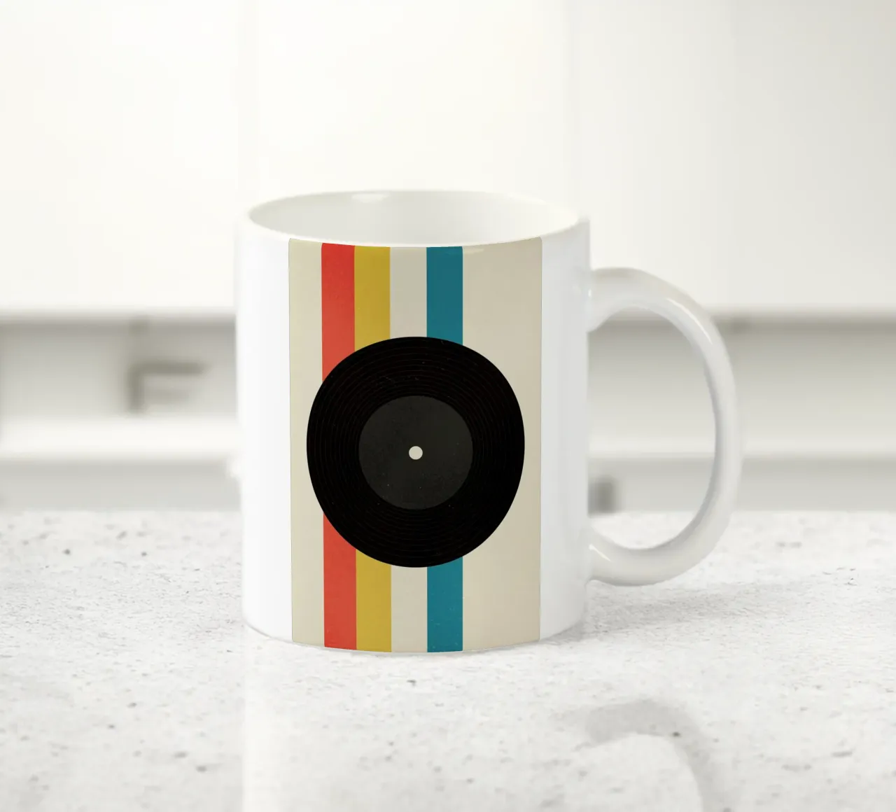 Record ceramic mug by daylight design studio