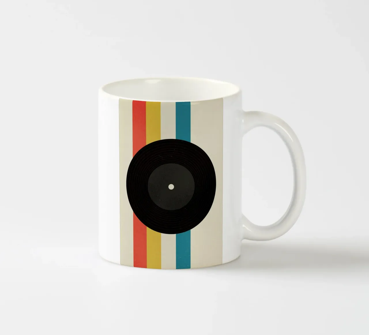 Record ceramic mug by daylight design studio