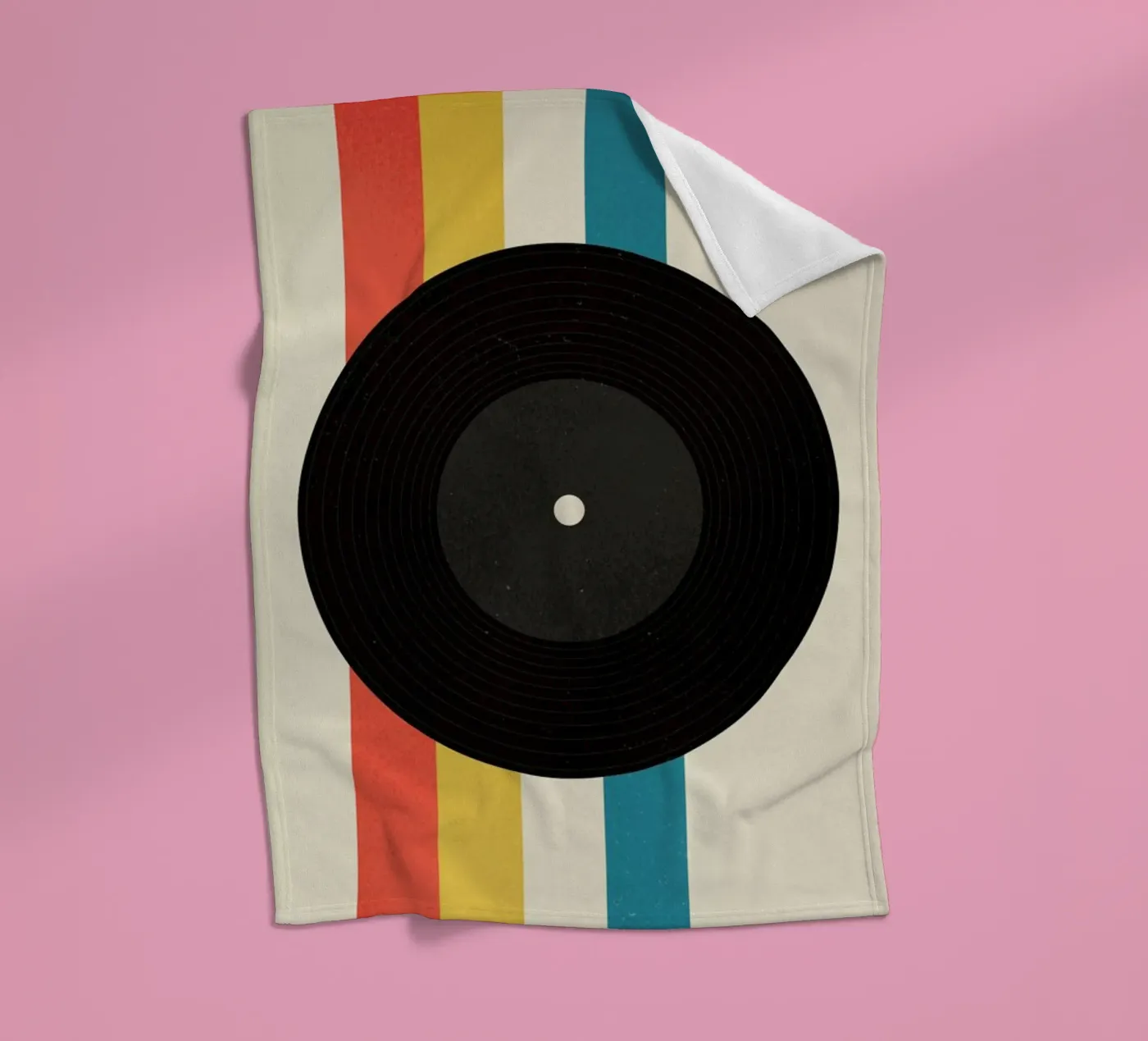 Record fleece blanket by daylight design studio