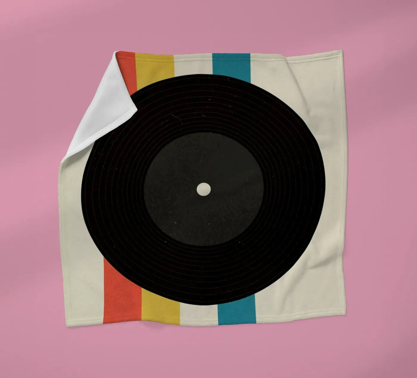 Record fleece blanket by daylight design studio