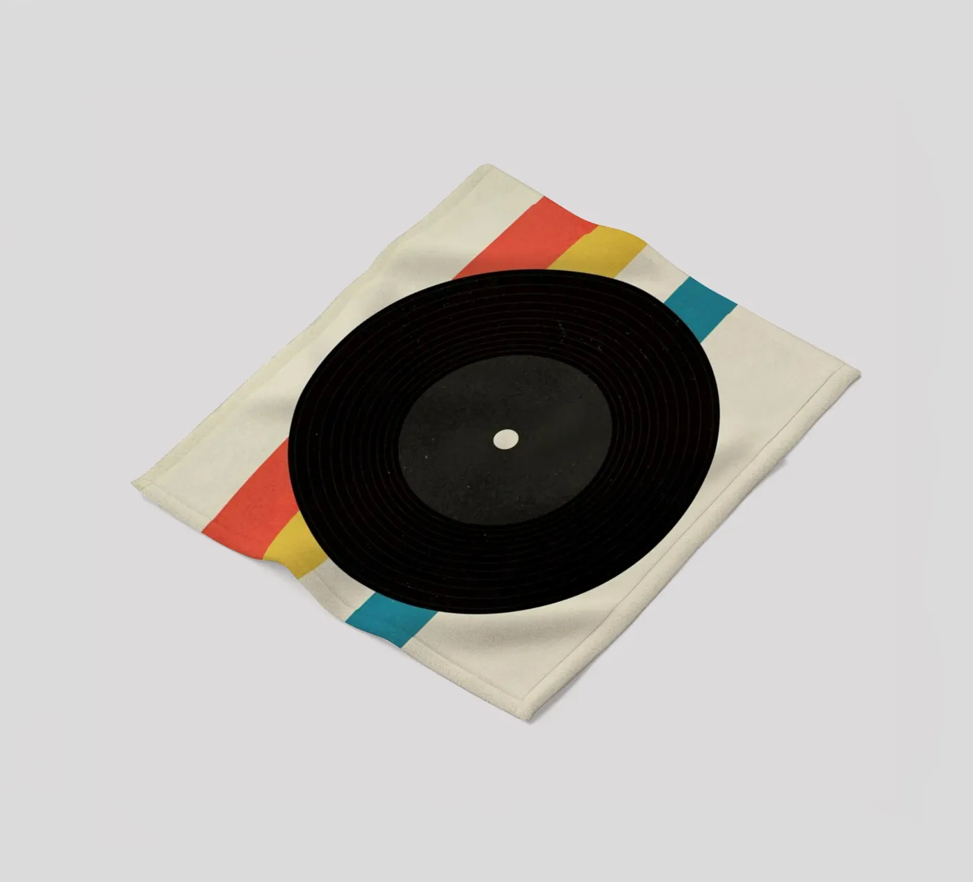Record fleece blanket by daylight design studio