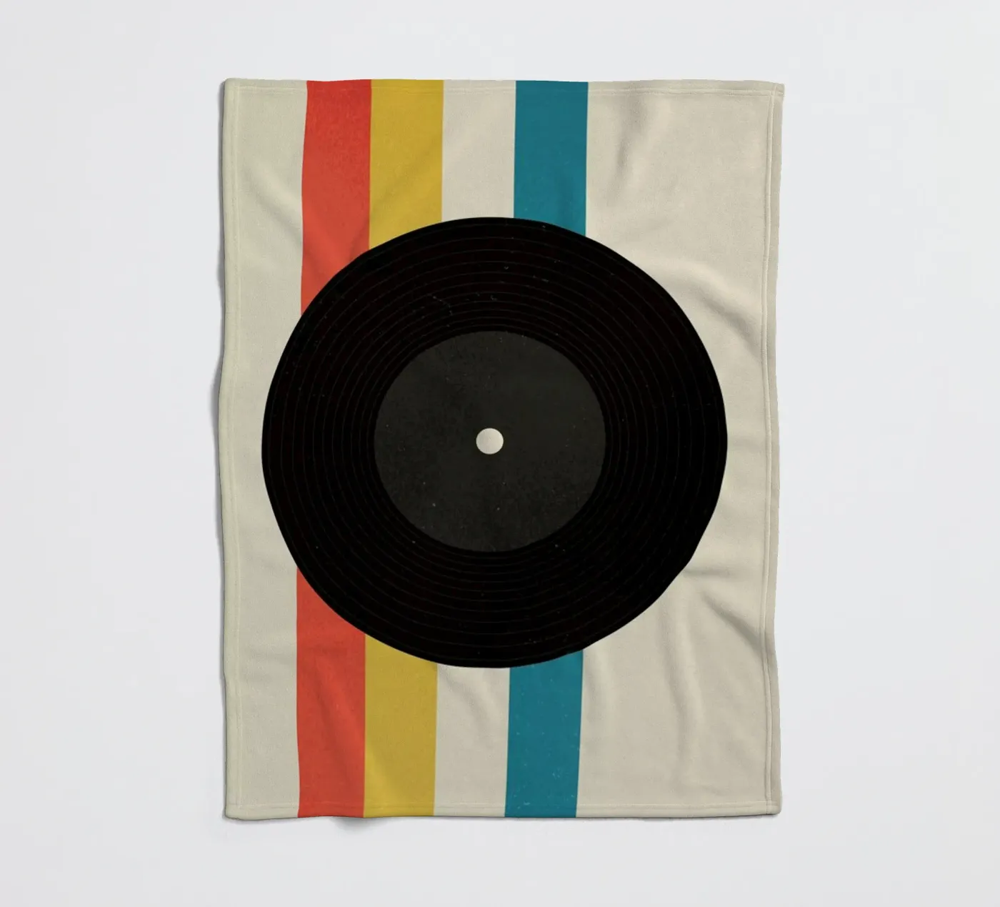 Record fleece blanket by daylight design studio