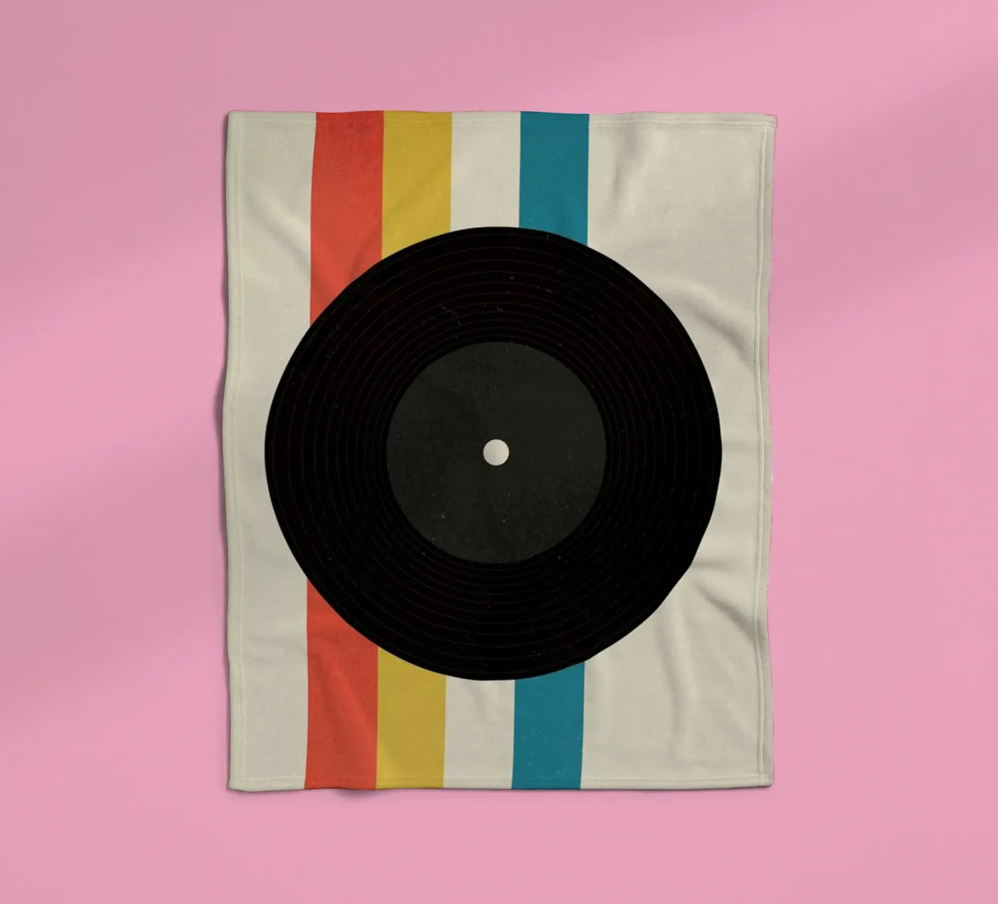 Record fleece blanket by daylight design studio