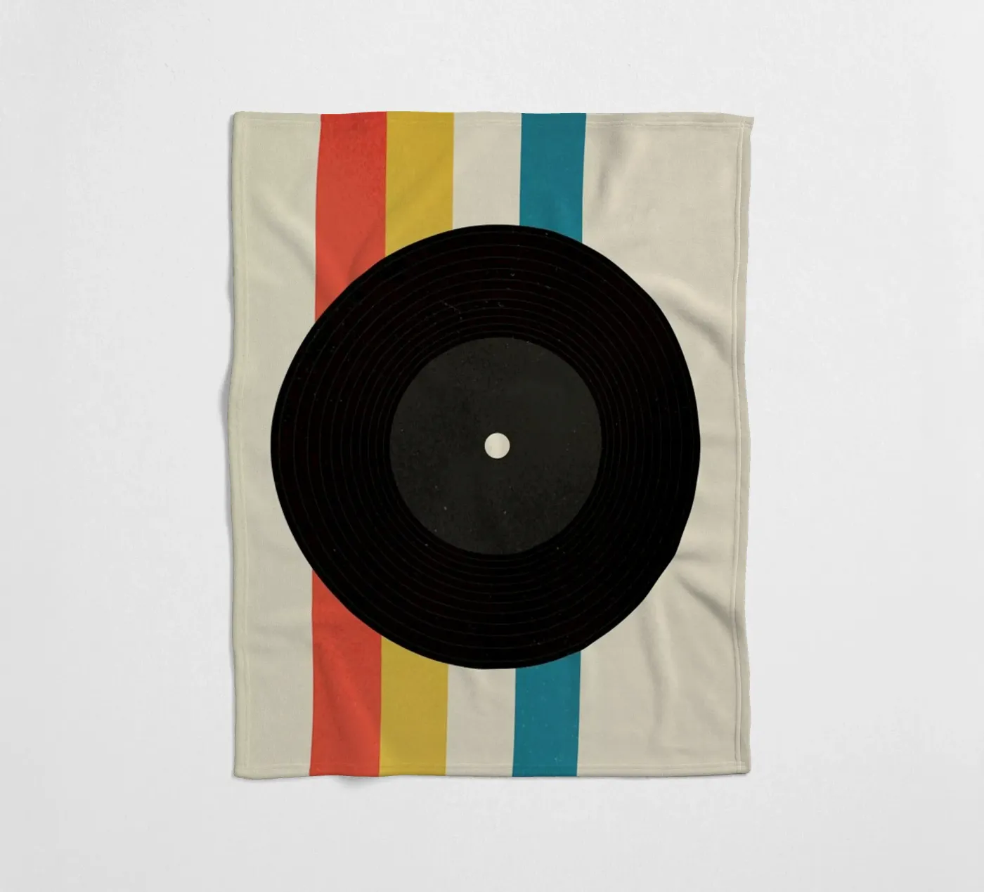 Record fleece blanket by daylight design studio