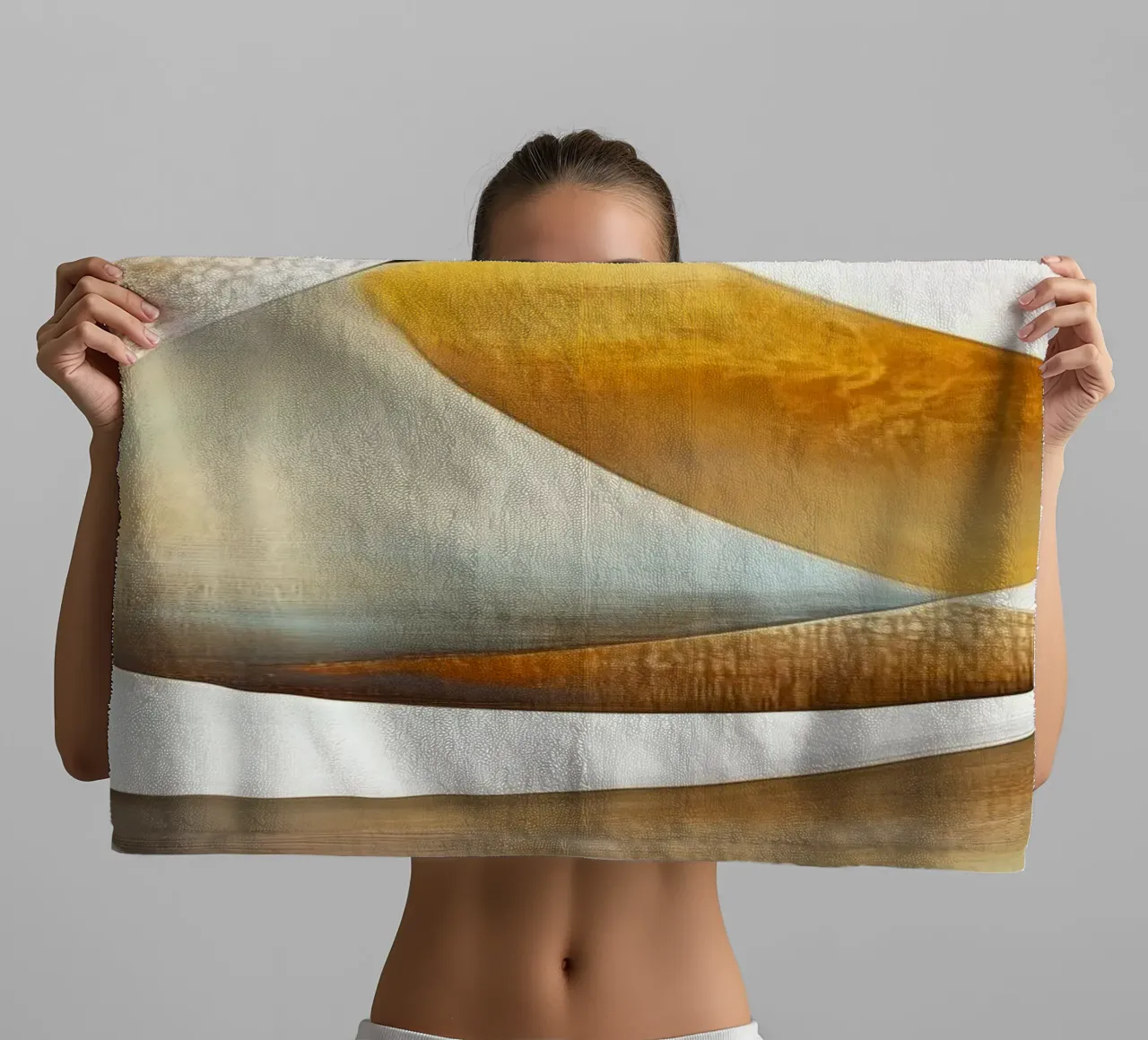 Abstract round shapes towel by Imagine