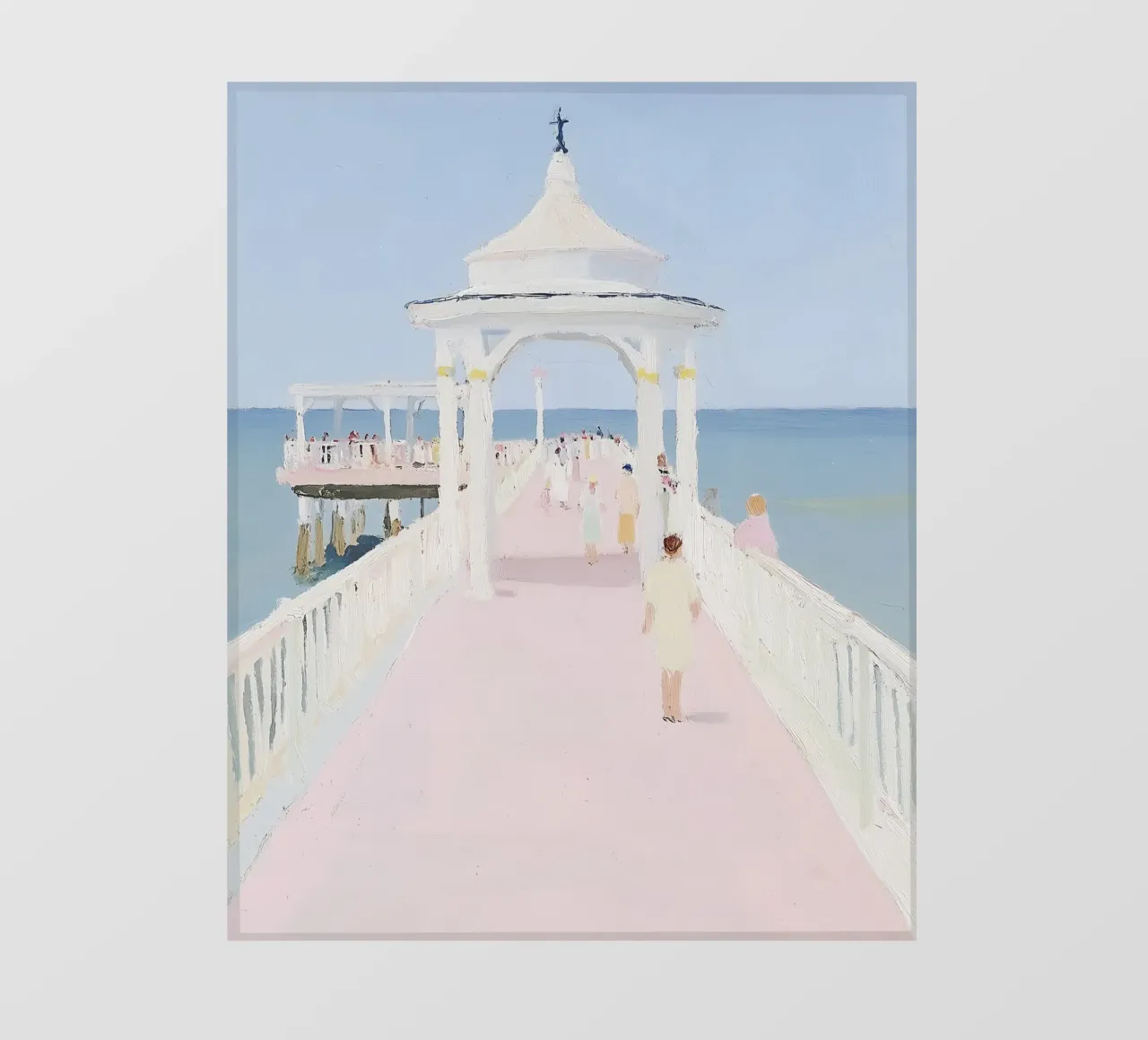 Seaside Print, Strand Poster, Retro Print PVC Plane von Little Lila