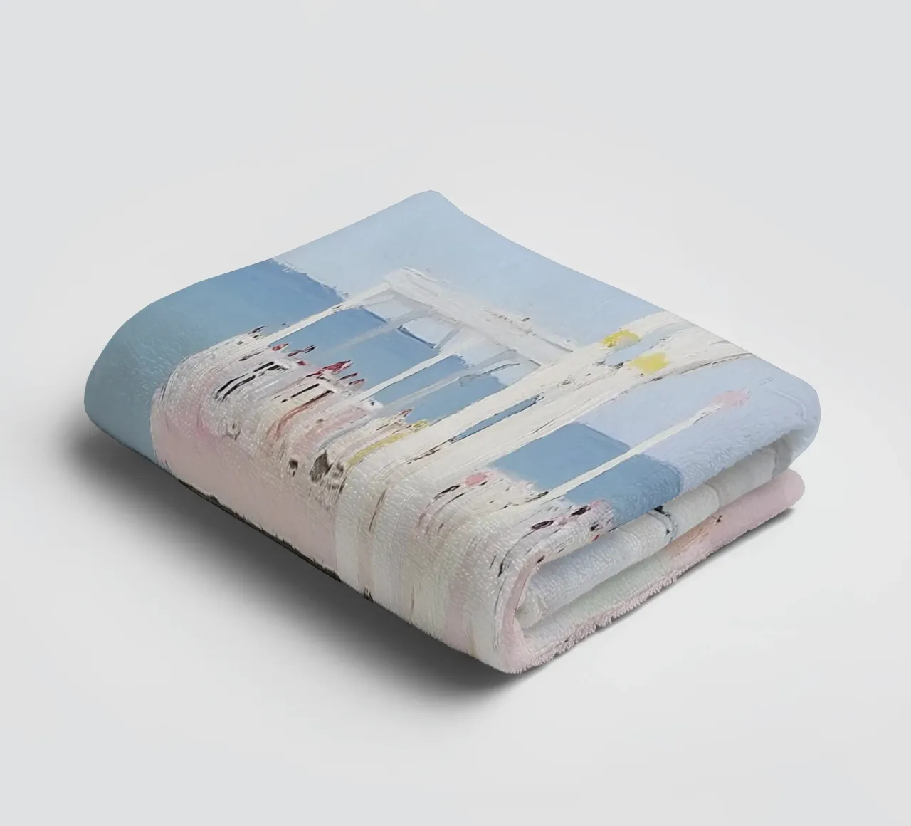 Seaside Print, Strand Poster, Retro Print Handtuch von Little Lila