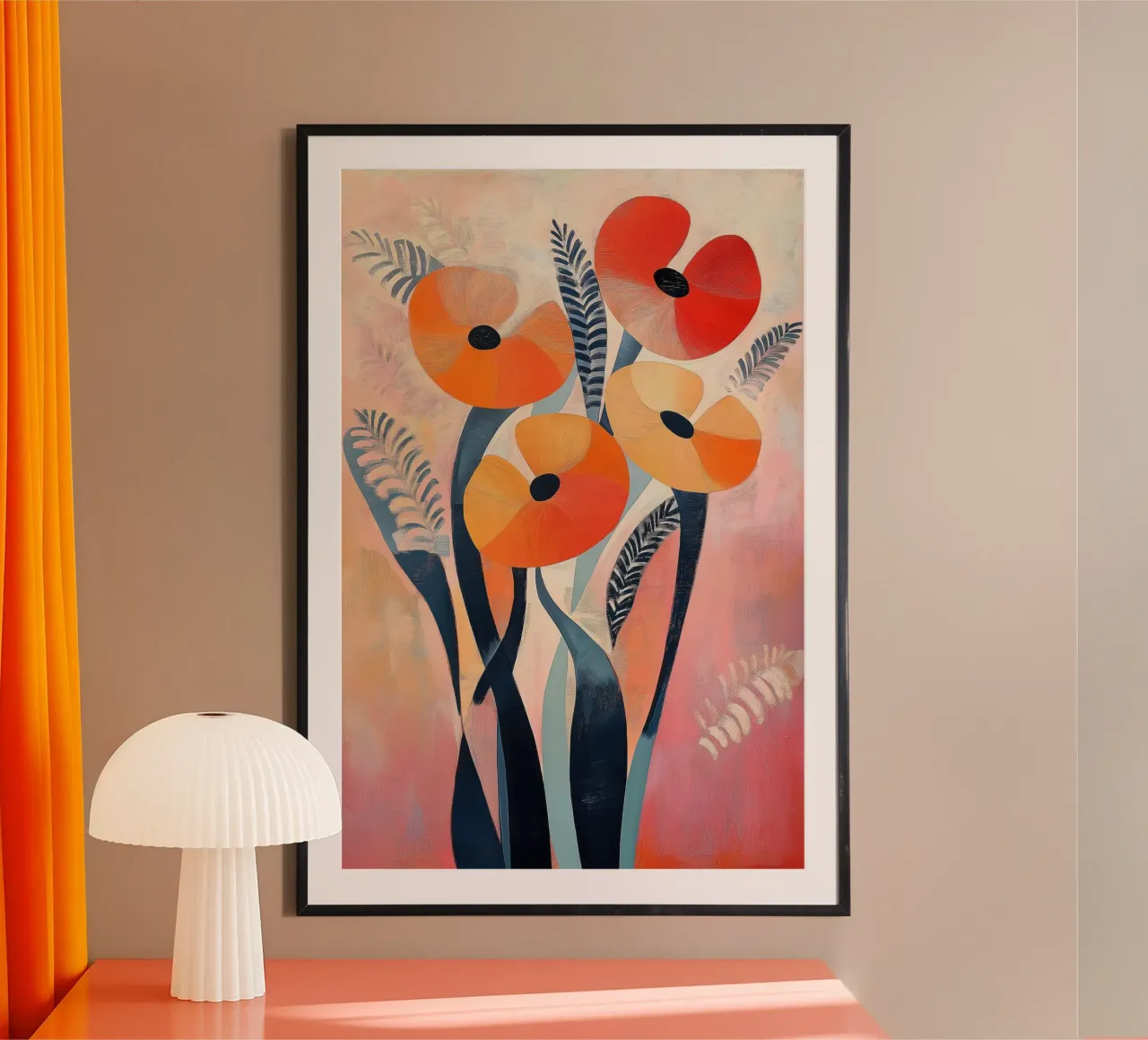 Abstract poppies hahnemühle by Imagine