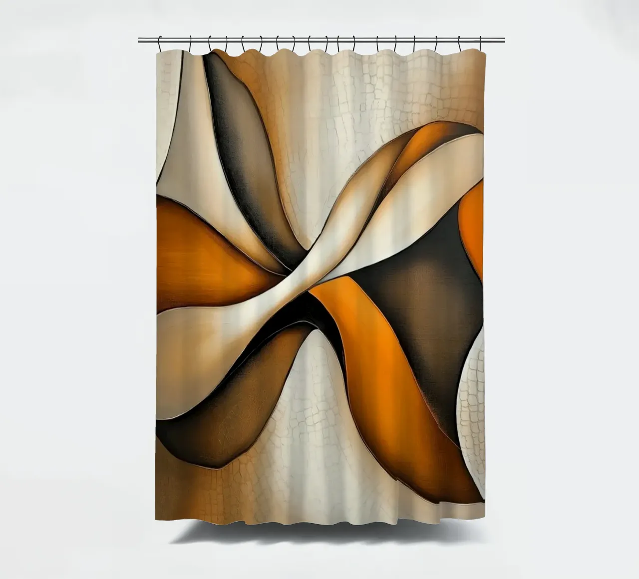 Abstract, organic forms shower curtain by Imagine