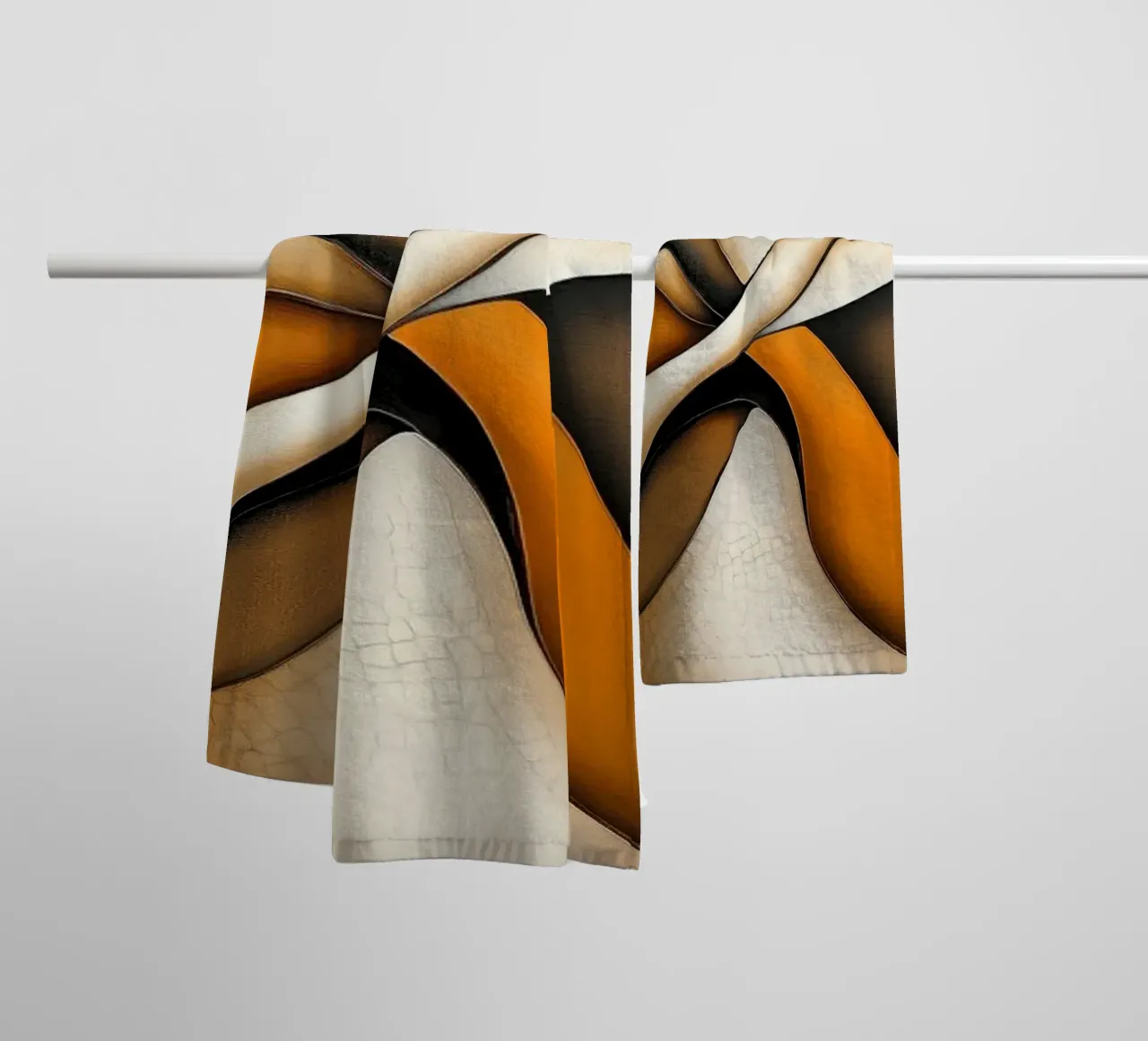 Abstract, organic forms towel by Imagine